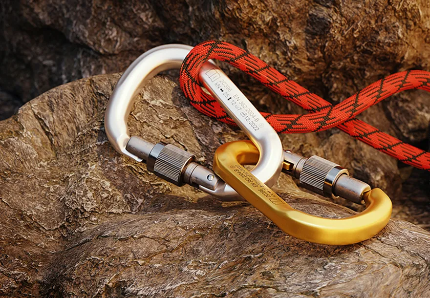 3D visualisation of climbing carabiner