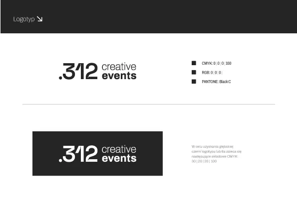 guide book example page presenting logo