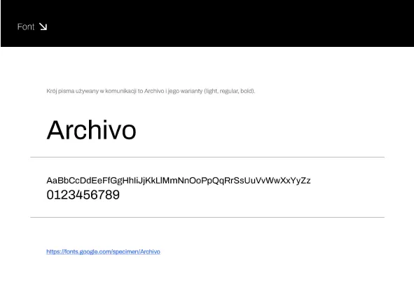 guide book example page presenting logo